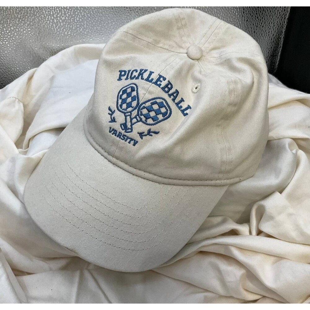 Pickleball Varsity Baseball Cap Meet Me At The‎ Court Adjustable Size Hat